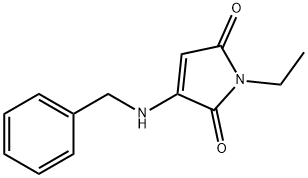 1H-Pyrrole-2,5-dione,1-ethyl-3-[(phenylmethyl)amino]-(9CI) 结构式