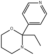 2H-1,3-Oxazine,2-ethyltetrahydro-3-methyl-2-(4-pyridinyl)-(9CI) 结构式