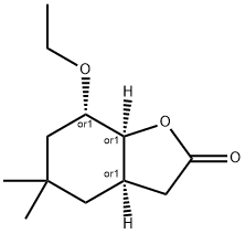 2(3H)-Benzofuranone,7-ethoxyhexahydro-5,5-dimethyl-,(3aR,7S,7aS)-rel-(9CI) 结构式
