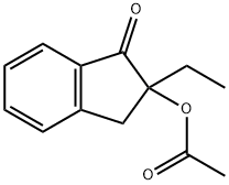 1H-Inden-1-one,2-(acetyloxy)-2-ethyl-2,3-dihydro-(9CI) 结构式