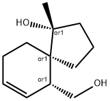 Spiro[4.5]dec-7-ene-6-methanol, 1-hydroxy-1-methyl-, (1R,5R,6R)-rel- (9CI) 结构式