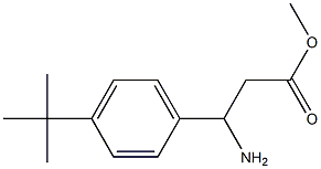 3-氨基-3-(4-叔丁基苯基)丙酸甲酯 结构式