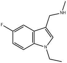 1H-Indole-3-methanamine,1-ethyl-5-fluoro-N-methyl-(9CI) 结构式