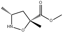 (3R)-3α,5β-Dimethyl-5-isoxazolidinecarboxylic acid methyl ester 结构式