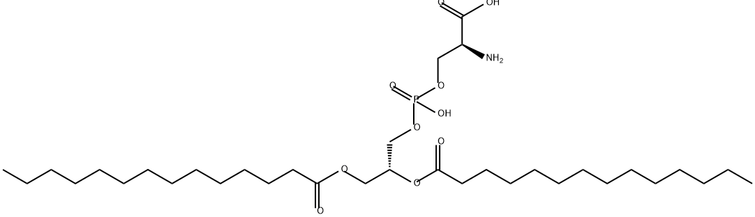 L-a-Phosphatidyl-L-serine,Dimyristoyl 结构式