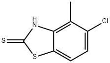 2(3H)-Benzothiazolethione,5-chloro-4-methyl-(9CI) 结构式