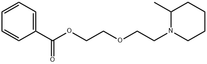 2-[2-(2-Methylpiperidino)ethoxy]ethyl=benzoate 结构式