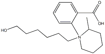 6-(2-Methylpiperidino)hexyl=benzoate 结构式
