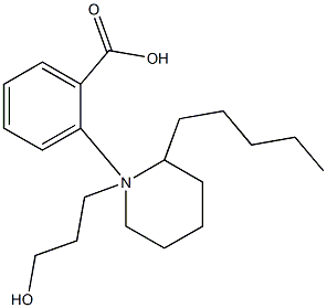3-(2-Pentylpiperidino)propyl=benzoate Structure