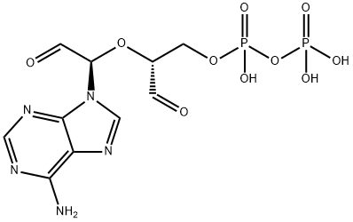 adenosine 5'-diphosphate 2',3'-dialdehyde 结构式