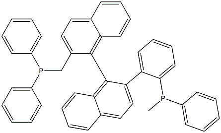 [aS,(-)]-2,2'-Bis[(diphenylphosphino)methyl]-1,1'-binaphthalene 结构式