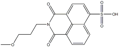 N-(3-Methoxypropyl)-1-sulfonaphthalene-4,5-dicarbimide 结构式