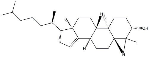 4,4-Dimethyl-5α-cholest-14-en-3β-ol 结构式