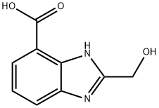 1H-Benzimidazole-4-carboxylicacid,2-(hydroxymethyl)-(9CI) 结构式