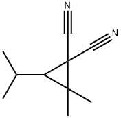 1,1-Cyclopropanedicarbonitrile,2,2-dimethyl-3-(1-methylethyl)-(9CI) 结构式