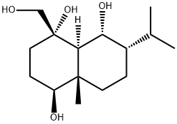 (1S,4aα)-Decahydro-4-hydroxymethyl-8aβ-methyl-6α-isopropyl-1β,4α,5α-naphthalenetriol 结构式