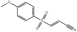 (E)-3-(4-Methoxyphenylsulfonyl)acrylonitrile 结构式