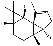 (1aS,6aR)-1,1aα,2,3,3a,3bβ,4,6bα-Octahydro-1,1,3aα,6-tetramethylcyclopenta[2,3]cyclopropa[1,2-a]cyclopropa[c]benzene 结构式