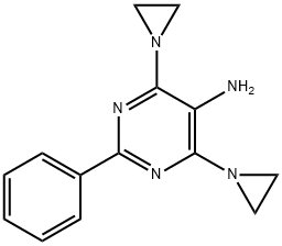 4,6-diaziridin-1-yl-2-phenyl-pyrimidin-5-amine 结构式