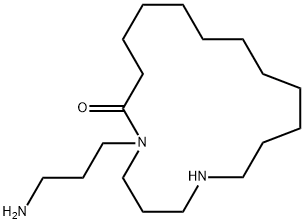13-Aza-16-[(3-aminopropyl)amino]hexadecanoic acid 1,16-lactam 结构式