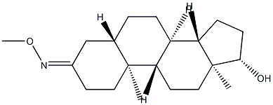 17β-Hydroxy-5α-androstan-3-one O-methyl oxime 结构式