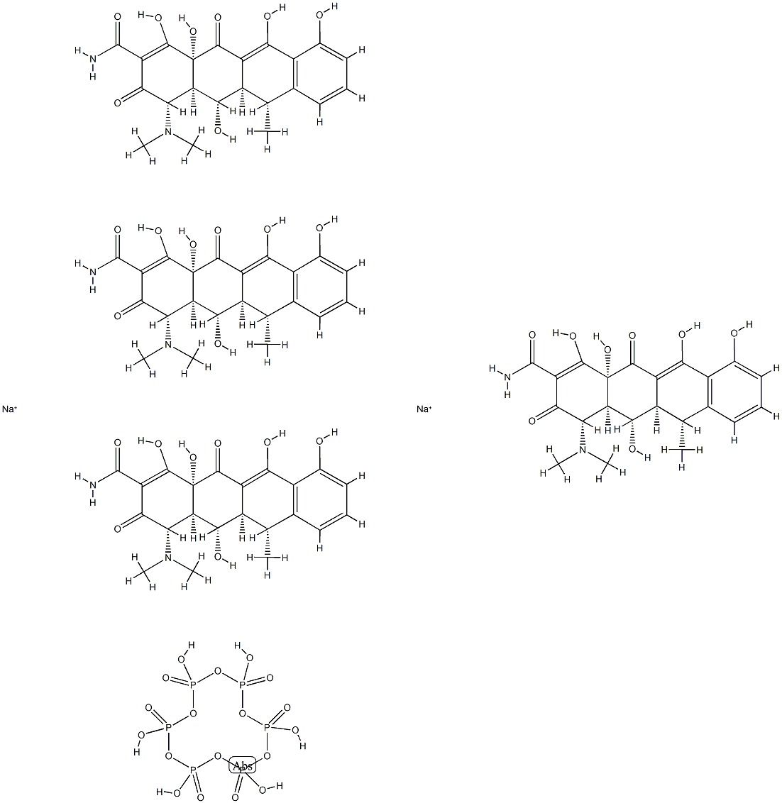 doxycycline polymethaphosphate sodium complex 结构式