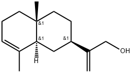 (2R)-1,2,3,4,4a,5,6,8aβ-Octahydro-4aα,8-dimethyl-β-methylene-2α-naphthaleneethanol 结构式