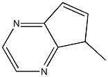 methylcyclopentapyrazine,5-methyl-5(H)-cyclopentapyrazine 结构式