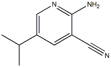 2-氨基-5-异丙基烟腈 结构式