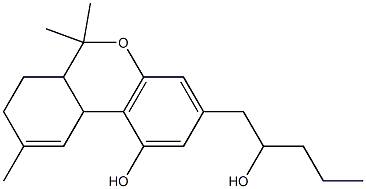 2'-hydroxy-delta(9)-tetrahydrocannabinol 结构式