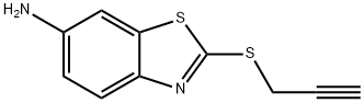 6-Benzothiazolamine,2-(2-propynylthio)-(9CI) 结构式