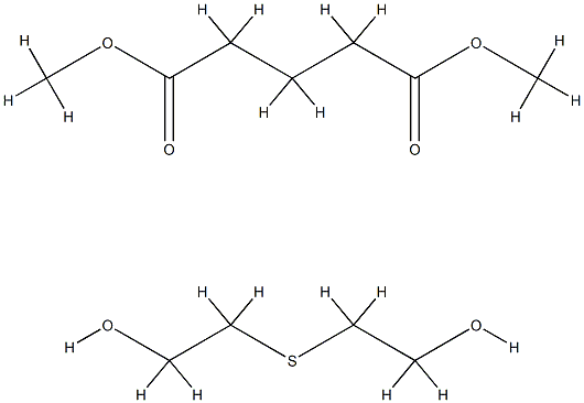 Pentanedioic acid, dimethyl ester, polymer with 2,2'-thiobis[ethanol] 结构式