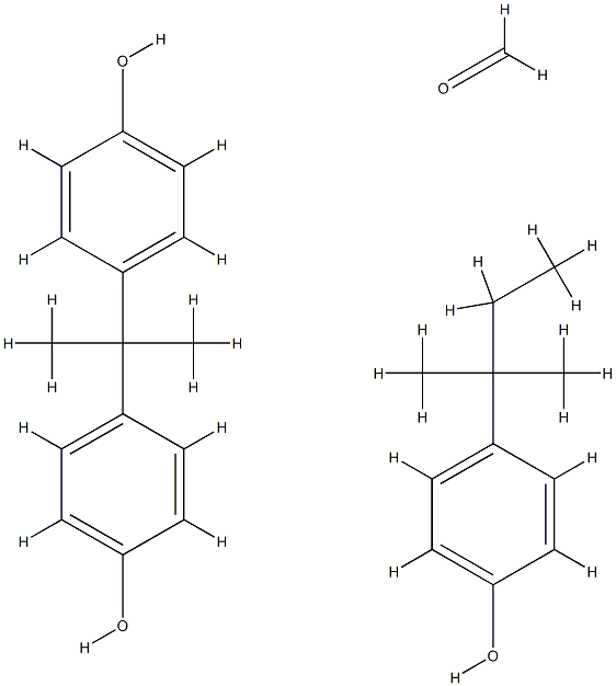 Formaldehyde, polymer with 4,4'-(1-methylethylidene)bis[phenol] and 4-(1,1-dimethylpropyl)phenol 结构式