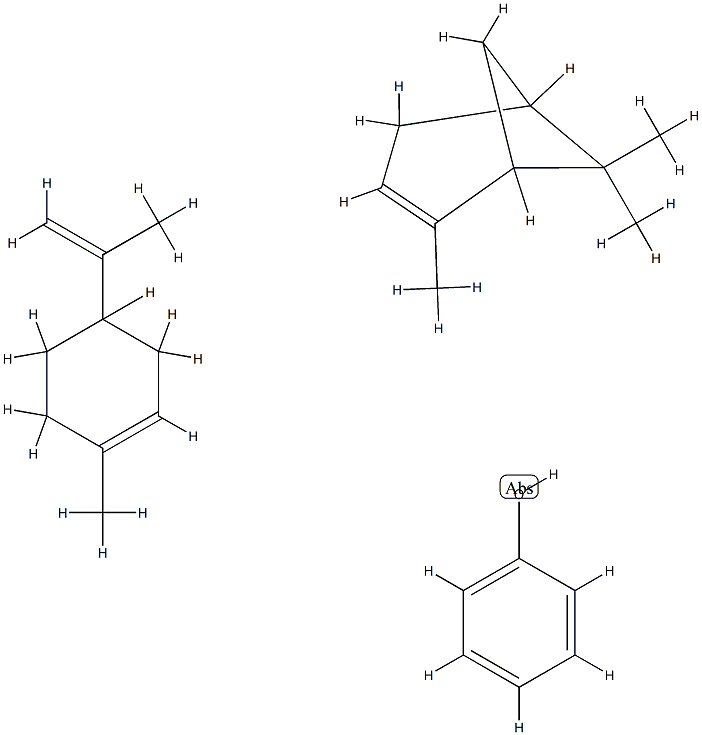 Phenol, polymer with 1-methyl-4-(1-methylethenyl)cyclohexene and 2,6,6-trimethylbicyclo[3.1.1]hept-2-ene 结构式