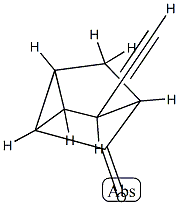 Tricyclo[2.2.1.02,6]heptanone, 5-ethynyl-, stereoisomer (9CI) Structure