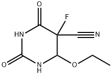 5-Pyrimidinecarbonitrile,4-ethoxy-5-fluorohexahydro-2,6-dioxo-(9CI) 结构式