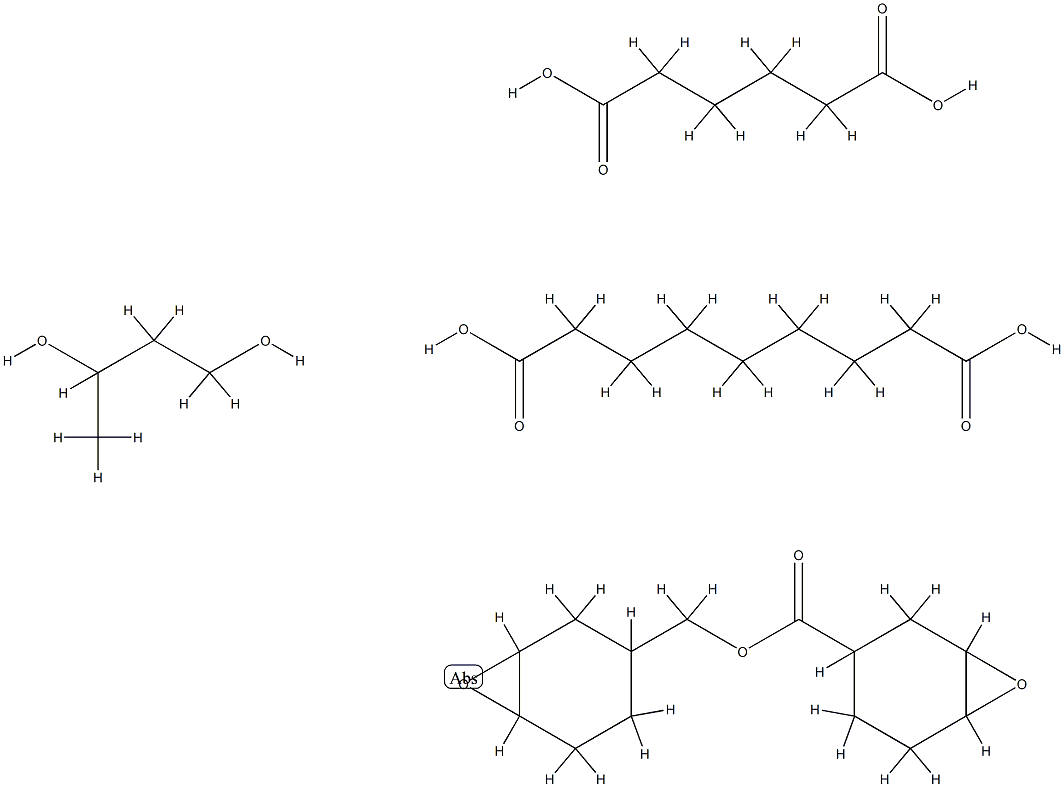Nonanedioic acid, polymer with 1,3-butanediol, hexanedioic acid and 7-oxabicyclo[4.1.0]hept-3-ylmethyl 7-oxabicyclo[4.1.0]heptane-3-carboxylate 结构式