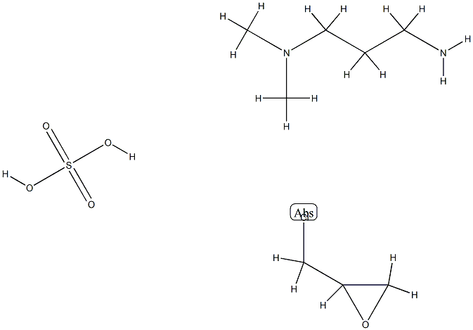 N,N-二甲基-1,3-丙二胺与环氧氯丙烷硫酸酯的聚合物 结构式