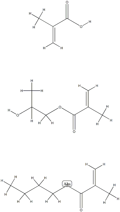 Butyl methacrylate, hydroxypropyl methacrylate, methacrylic acid polym er Structure