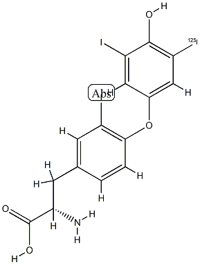 [125I]-Reverse triiodothyronine 结构式