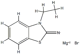 Magnesium, bromo(3-ethyl-2(3H)-benzothiazoliminato-N2)- (9CI) Structure