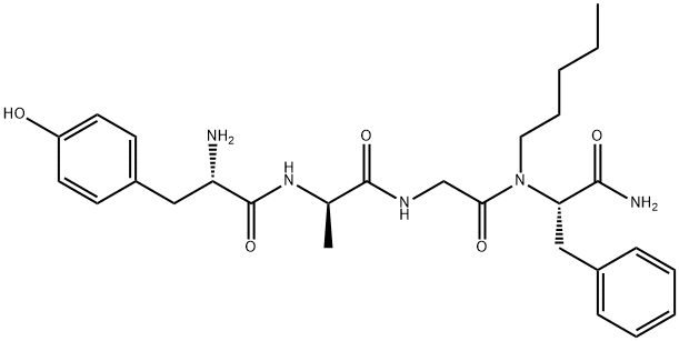 enkephalin, Ala(2)-N-pentyl-PheNH(4)- 结构式
