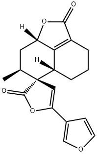 (3R,5'aS)-5-(3-Furanyl)-3',5',5'aβ,7',8',8'aβ-hexahydro-7'β-methylspiro[furan-3(2H),6'-[6H]naphtho[1,8-bc]furan]-2,2'(4'H)-dione Structure