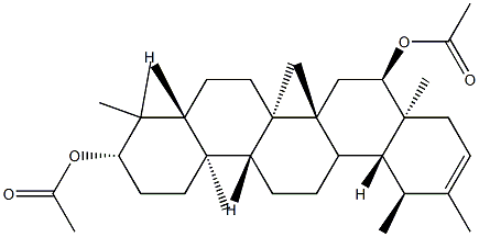 (18α,19α)-Urs-20-ene-3β,16α-diol diacetate 结构式