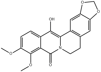 13-羟基氧化小檗碱 结构式