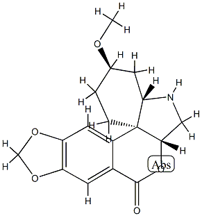 (6aβ)-5-Demethyl-6a-deoxy-1,2-dihydro-8-oxotazettine Structure