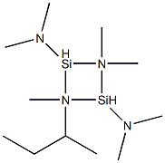 N,N,N',N',2,2,4-Heptamethyl-4-(1-methylpropyl)cyclobutanedisilazane-1,3-diamine 结构式