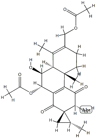 (1S,2S)-10'β-Acetoxy-7'-acetoxymethyl-4'b,5',6',8'aβ,9',10'-hexahydro-3'β,9'α-dihydroxy-2,4'bα,8'-trimethylspiro[cyclopropane-1,2'(1'H)-phenanthrene]-1',4'(3'H)-dione|