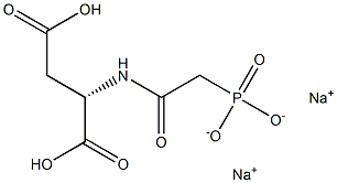 N-(Phosphonoacetyl)-L-aspartic acid 1,4-disodium salt 结构式