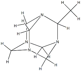 1,3,5,7-Tetraazatricyclo[3.3.1.13,7]decane,2-methyl-(9CI) 结构式